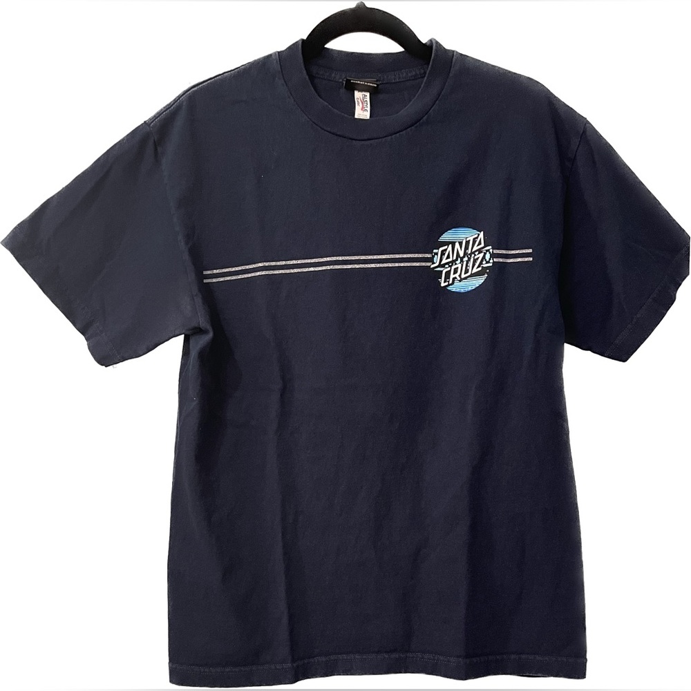 Santa Cruz Skater Short Sleeve Tee, Navy, Men’s Sz M